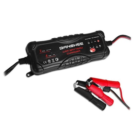 Banshee TE4-0225-807 12 V 4 Amp Charger For Dixie Chopper Riding Mower U1 Battery Auto Matice Off